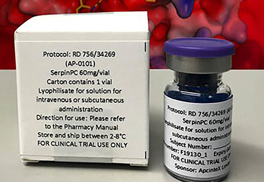 ApcinTex trial vial of SerpinPC