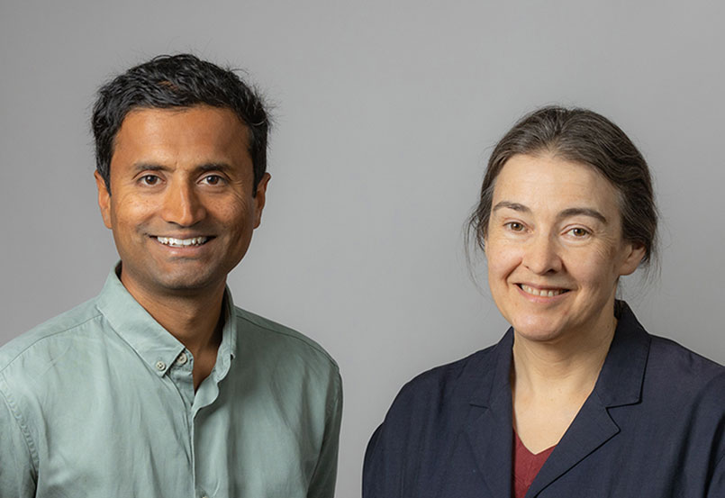 Dr Sai Shivareddy and Professor Clare Grey