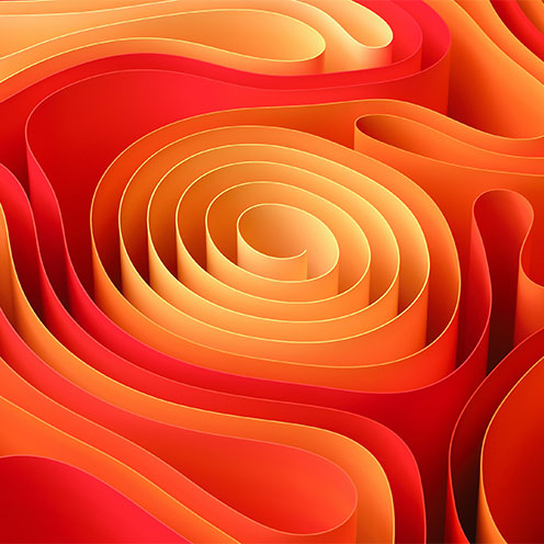 Orange quilled pages
