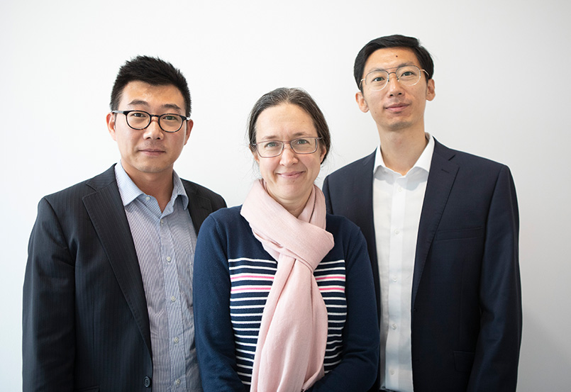 Porotech’s co-founders: Dr Tongtong Zhu (CEO), Dr Yingjun Liu (CTO) and Professor Rachel Oliver (CSO)