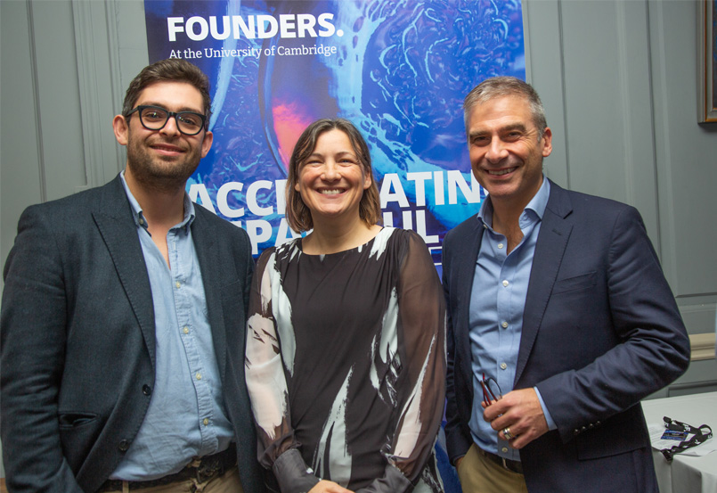 Founders at the University of Cambridge team, Gerard Grech Managing Director, Dr Anne Dobrée Director of Programming & Mark Lazar Programme Director